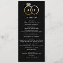 Search for black gold wedding programs Black and white