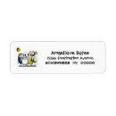 Search for monsters return address labels Funny