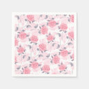 Search for vintage floral fabric napkins Rose