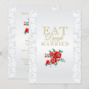 Search for married in red invitations Bride and groom