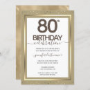 Search for formal 80th birthday invitations Elegant