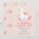 Search for llama party invitations Girl