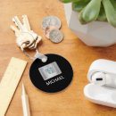 Search for black white silver key rings Typography
