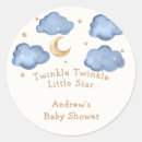 Search for twinkle baby shower stickers Over the moon