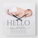 Search for birth nursery clocks Newborn