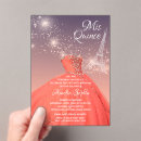 Search for eiffel tower quinceanera invitations Princess
