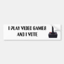 Search for playing game bumper stickers Gamer