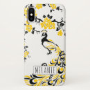 Search for white peacock iphone cases Black