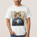 Search for cat in suit tshirts Funny