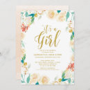 Search for peach baby girl shower invitations It's a girl