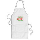 Search for funny holiday aprons Red and green