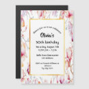 Search for purple white 50th birthday invitations Floral
