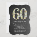 Search for chalkboard 60th birthday invitations Party