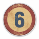 Search for number 6 stickers Vintage