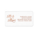 Search for wedding anniversary return address labels Calligraphy