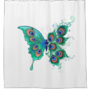 Search for peacock feather shower curtains Green