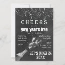 Search for chalkboard new years eve invitations Champagne