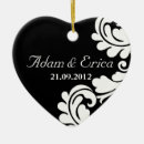 Search for weddings heart christmas tree decorations Damask