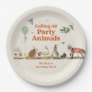 Search for party animal plates Woodland animals