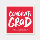 Search for graduation napkins Red