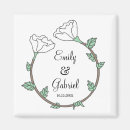 Search for bride groom magnets Typography
