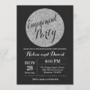 Search for silver engagement party invitations Elegant