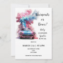 Search for car gender reveal invitations Boy or girl