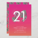 Search for modern 21st birthday invitations Contemporary