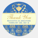 Search for gold damask wedding stickers Ivory