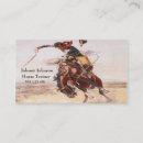 Search for cowboy business cards Horse