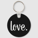Search for script round key rings Black