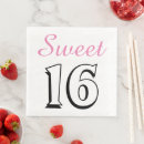 Search for sweet 16 napkins 16th