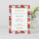 Search for red white blue birthday invitations Flowers