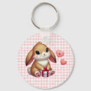 Search for cute bunny rabbit key rings Pink