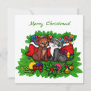 Search for retro cat christmas cards Xmas
