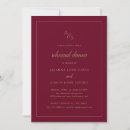 Search for burgundy rehearsal dinner invitations Elegant