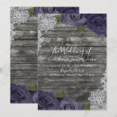 Search for purple lace wedding invitations Wood