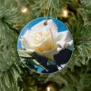 Search for white rose christmas tree decorations Floral