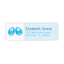 Search for booties return address labels Blue