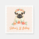 Search for pug napkins Dog