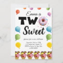 Search for two sweet doughnut birthday invitations Ice cream