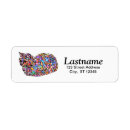 Search for cat with glasses return address labels Animal