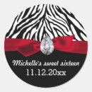 Search for zebra sweet sixteen stickers Modern