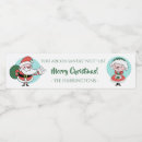 Search for santa claus water bottle labels Cute