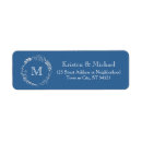 Search for silver wedding return address labels Calligraphy