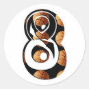 Search for number eight stickers Ball
