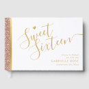 Search for sweet 16 guest books Party