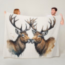 Search for stag blankets Watercolor
