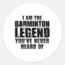 Search for funny badminton stickers Athlete