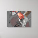 Search for bass guitar art Red